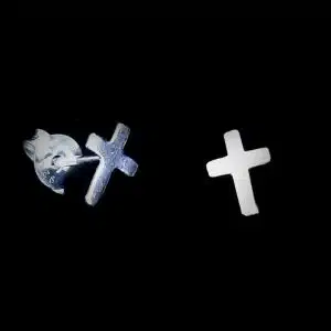 Sterling Silver cross studs