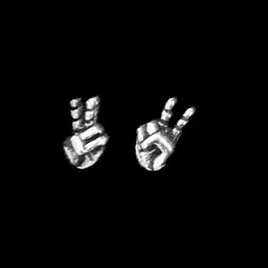 Peace Hand Sign Earrings