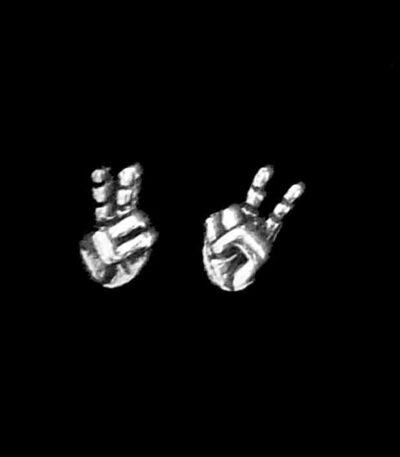 Peace Hand Sign Earrings