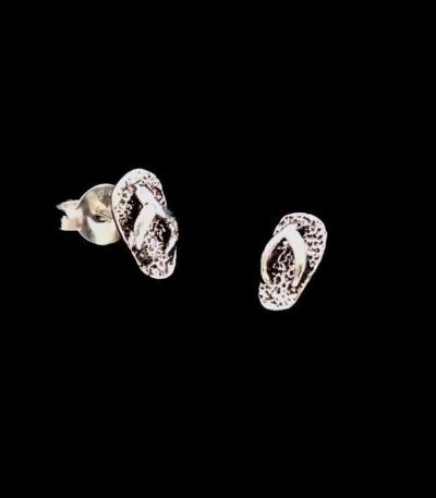 silver Jandal Stud earrings