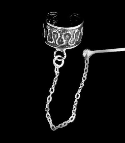 Ear Cuff Earring with Chain