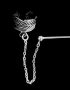 Silver Ear Cuff with Chain