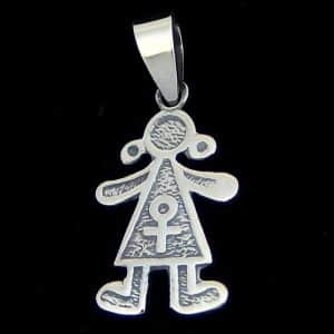 Sterling silver girls necklace