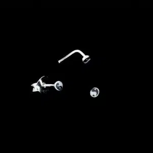 yin yang stud earrings