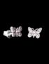 Engraved Butterfly Stud