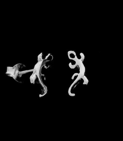 Gecko- Lizard-Stud-Earrings