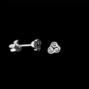 Triskelion Celtic stud earring