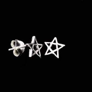 Pentacle Stud Earrings