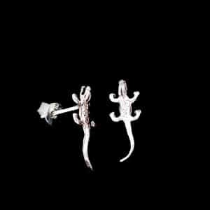 Alligator stud earrings