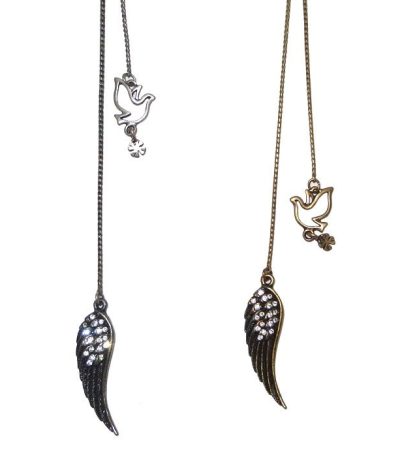 Bird wing necklace