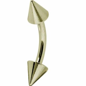 Zircon gold eyebrow jewellery