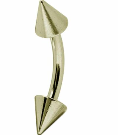 Zircon gold eyebrow jewellery