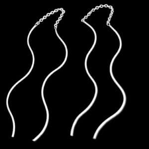 Silver thread earrings NZ
