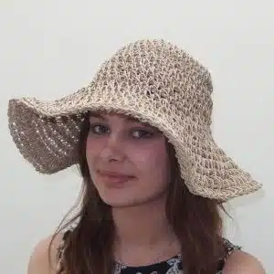 Wide Cover Woven Hat