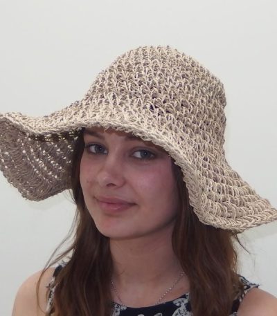 Wide Cover Woven Hat