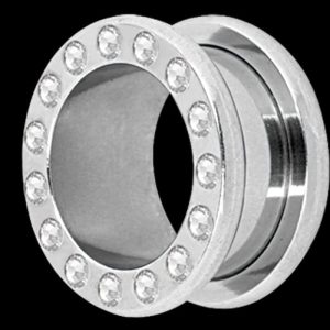 Jewelled Ear Tunnel Surgical Steel