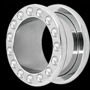 Jewelled Ear Tunnel Surgical Steel