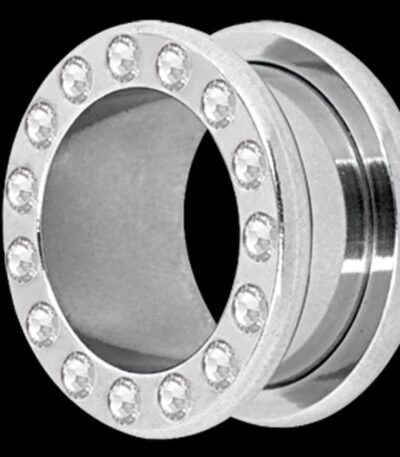 Jewelled Ear Tunnel Surgical Steel