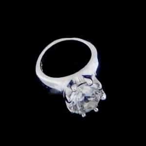 Engagement ring necklace