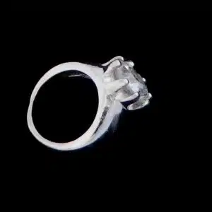 Engagement ring necklace