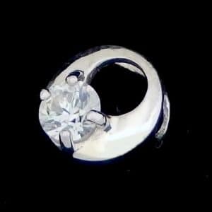 CZ Necklace silver