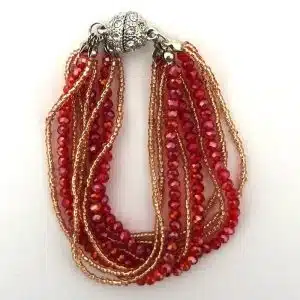 magnetic clasp bead bracelet