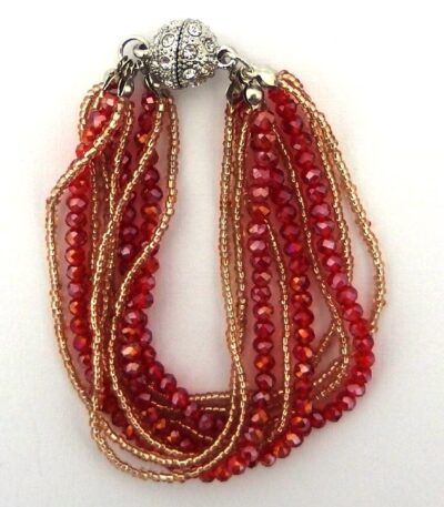 magnetic clasp bead bracelet