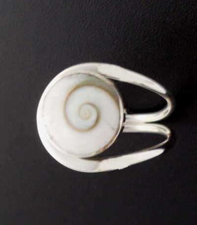 Sterling Silver shiva shell ring