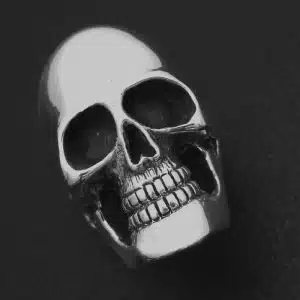 Silver Gothic Skull ring