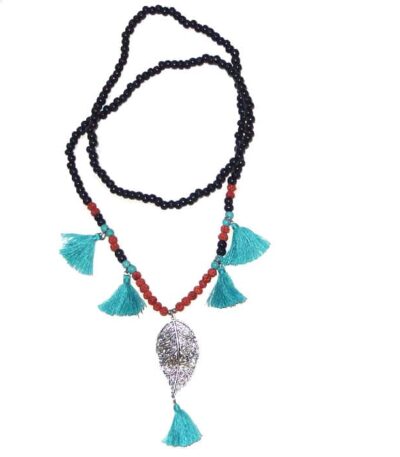 Leaf Gypsy Tassel Necklace
