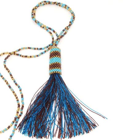 Beaded-Tassel- Necklace