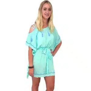 Aqua Tassel Top NZ