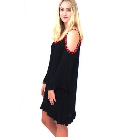 Boho Gypsy Dress Black