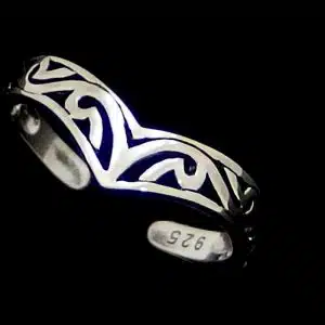 Wishbone Silver Toe Ring