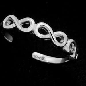 Infinity Toe Ring Silver