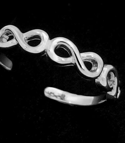 Infinity Toe Ring Silver