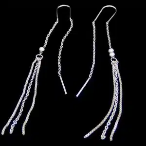 Sterling Silver Tassel Earrings