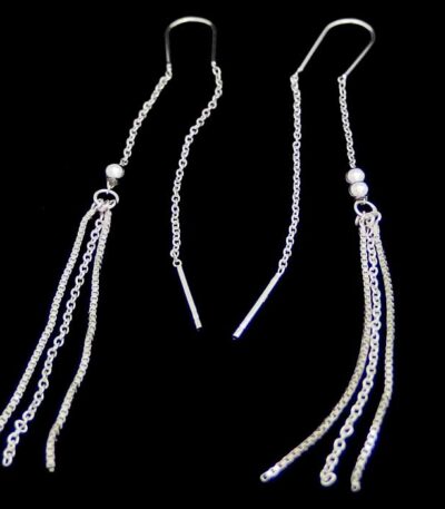 Sterling Silver Tassel Earrings