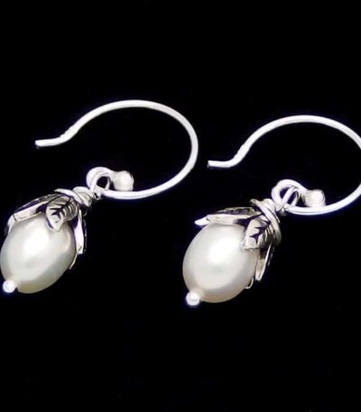 Real Pearl Drop Earrings