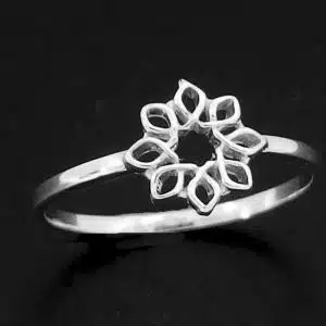 Silver Flower Ring NZ