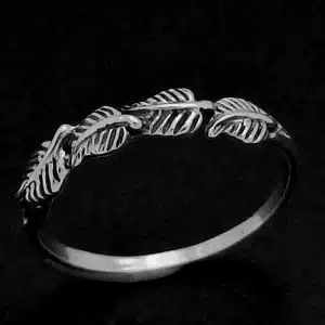 Silver-leaf ring