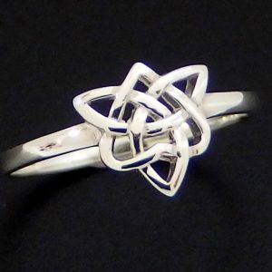 Trinity Celtic Knot Ring Sterling Silver