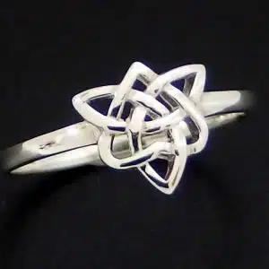Trinity Celtic Knot Ring Sterling Silver