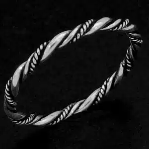 Silver Twist Stacker Ring