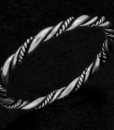 Silver Twist Stacker Ring