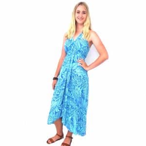 Wrap Around Halter Long Dress