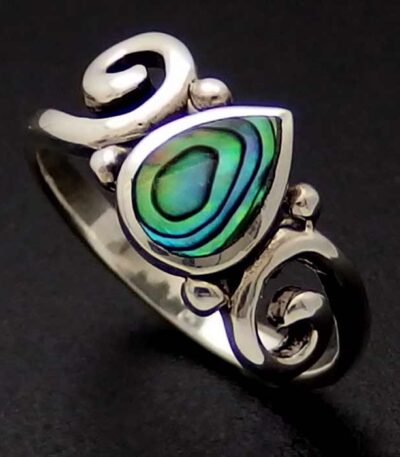 Paua Shell Silver Ring NZ