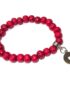 Red Bead Bracelet-Lucky Coin