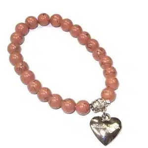 Glass Heart Bracelet