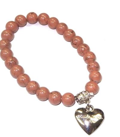Glass Heart Bracelet
